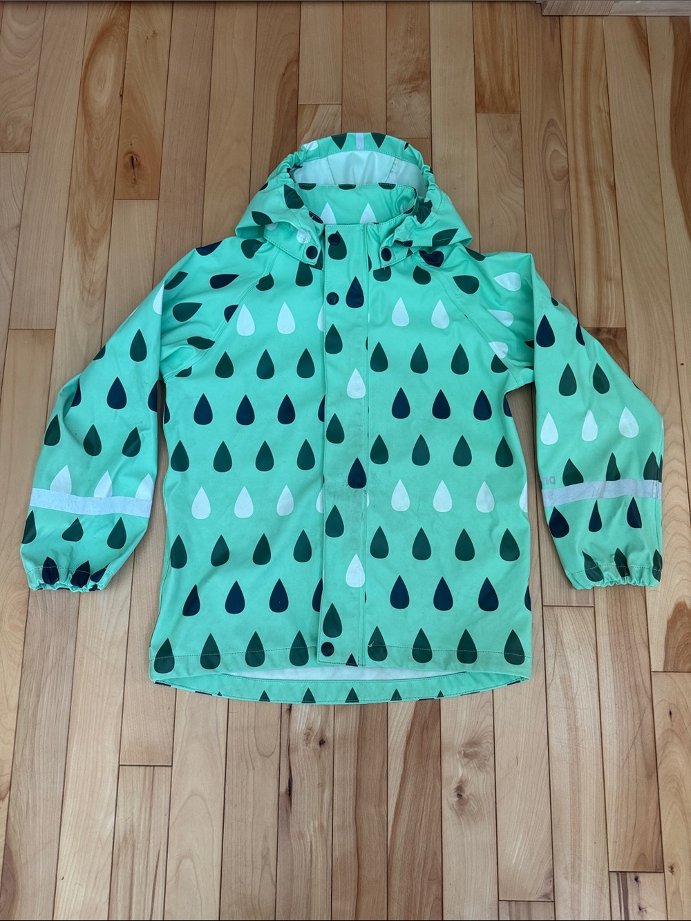 Reima Kids Rain Jacket with Raindrop Print